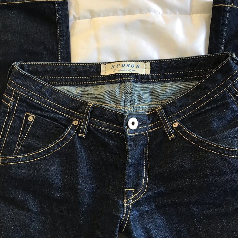 Hudson dark wash skinny jeans size 27 - Picture 4 of 8